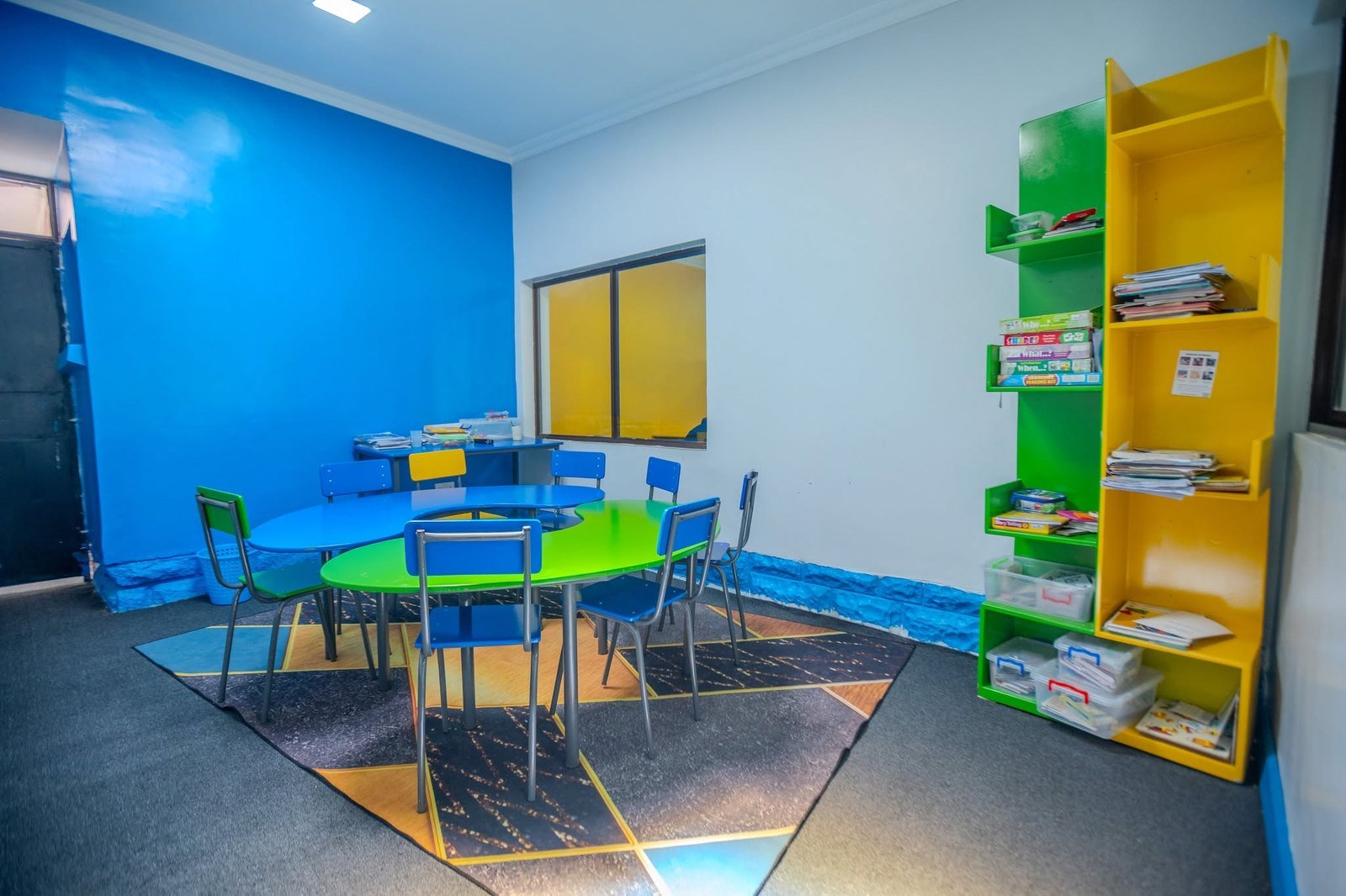 A bright NEIC classroom ready for learning